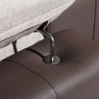 Τριθέσιος Καναπές F&T Italia Glamour 235X105X86 100H beige